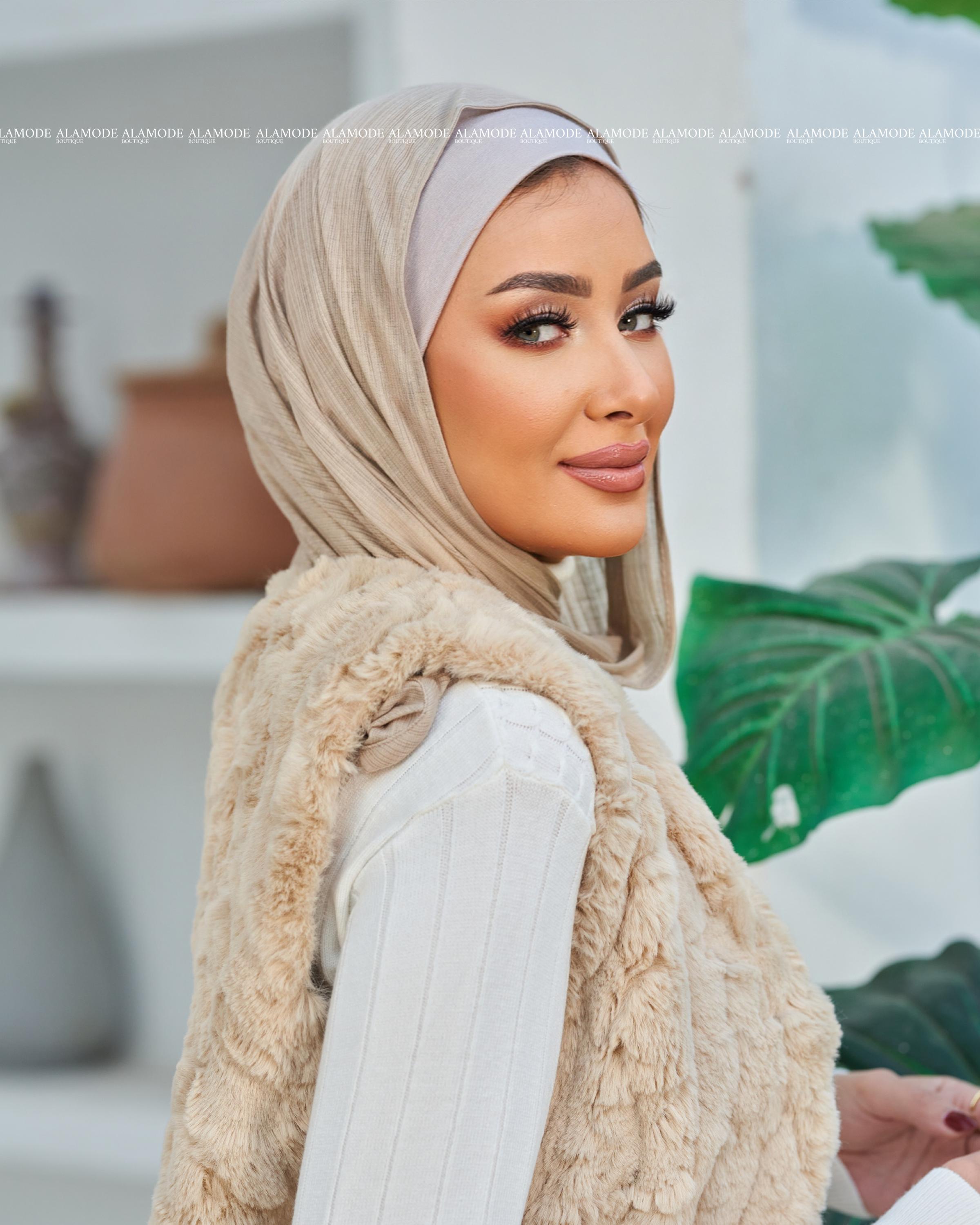 Beige Easy Scarf