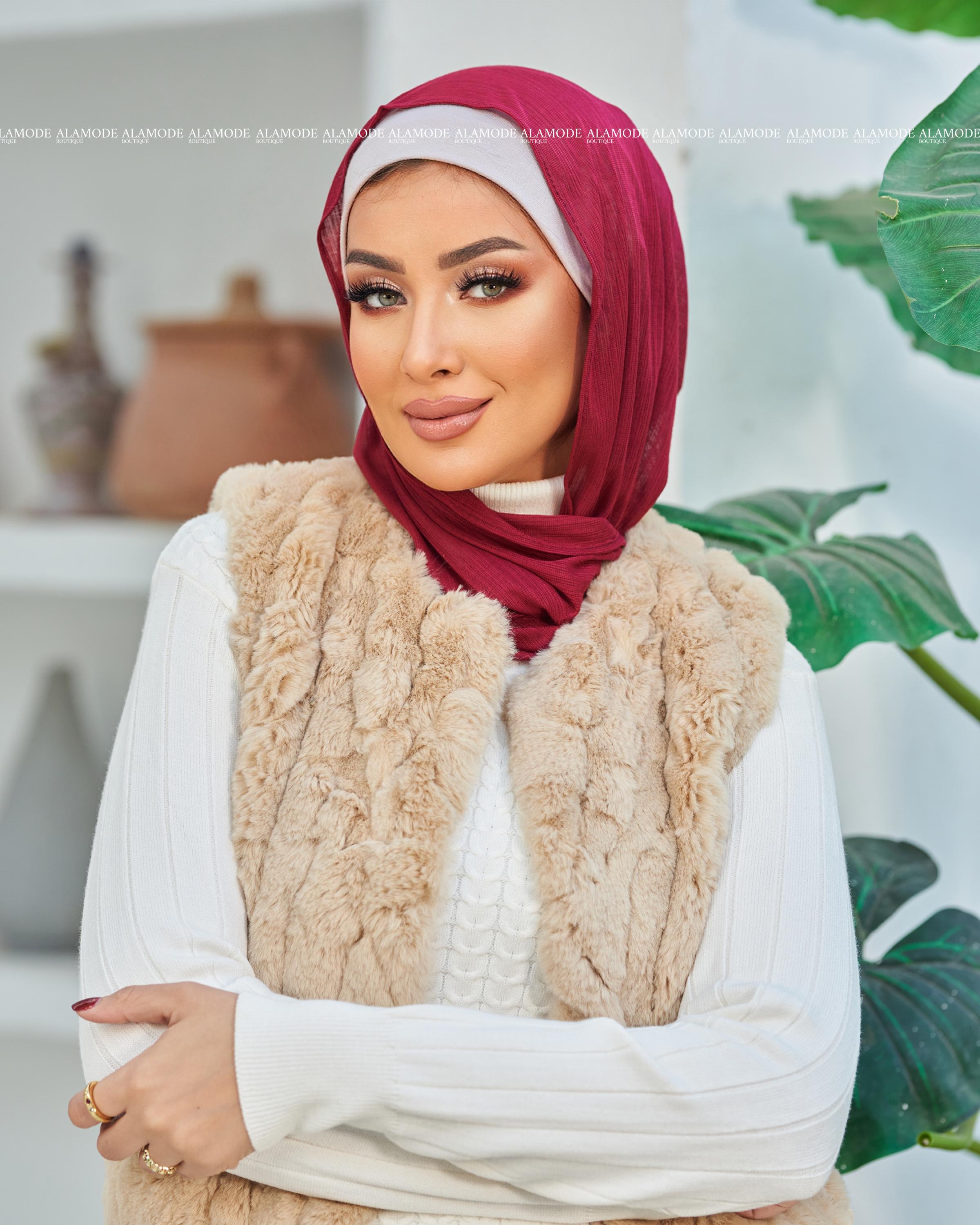 Maroon Easy Scarf