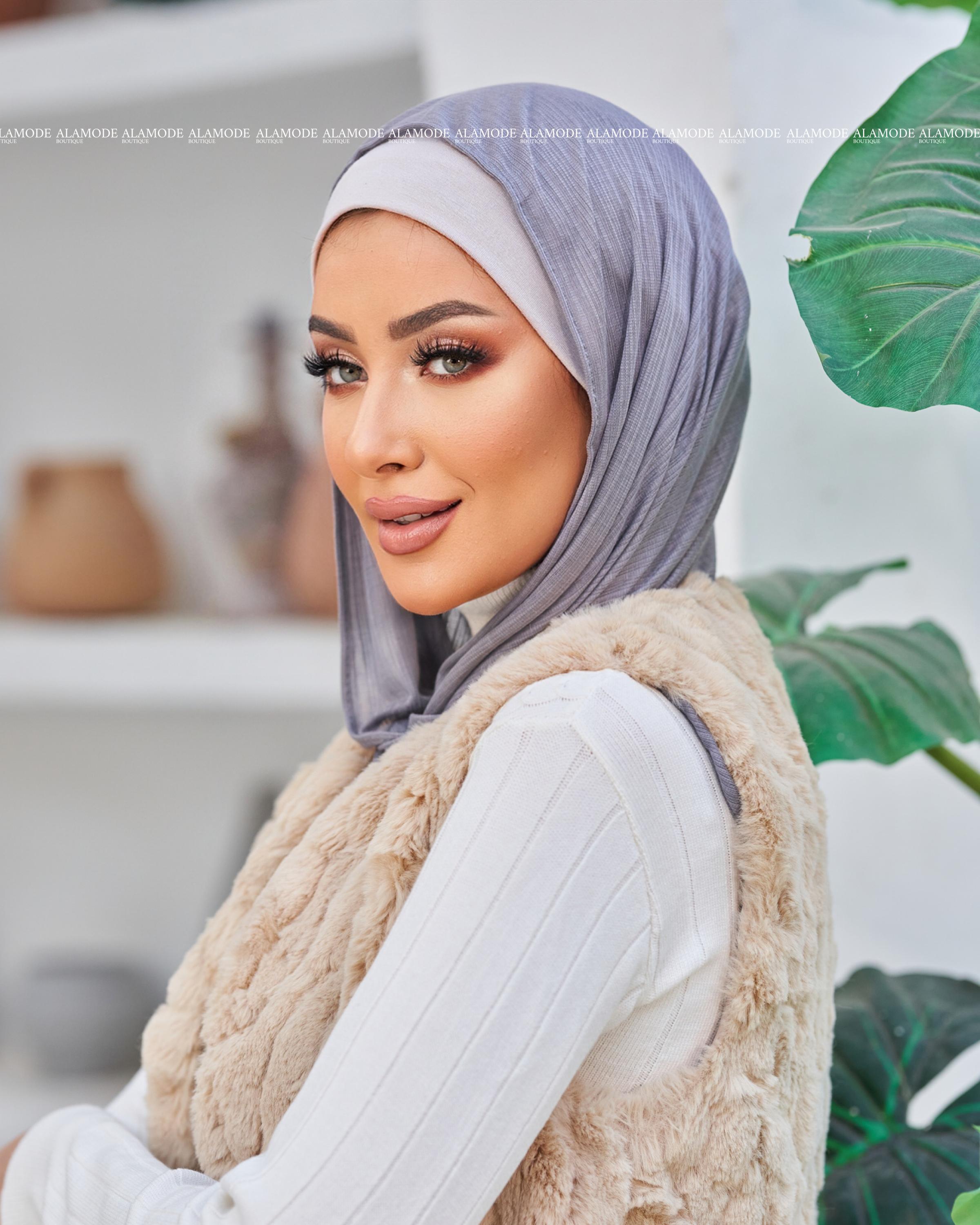 Grey Easy Scarf