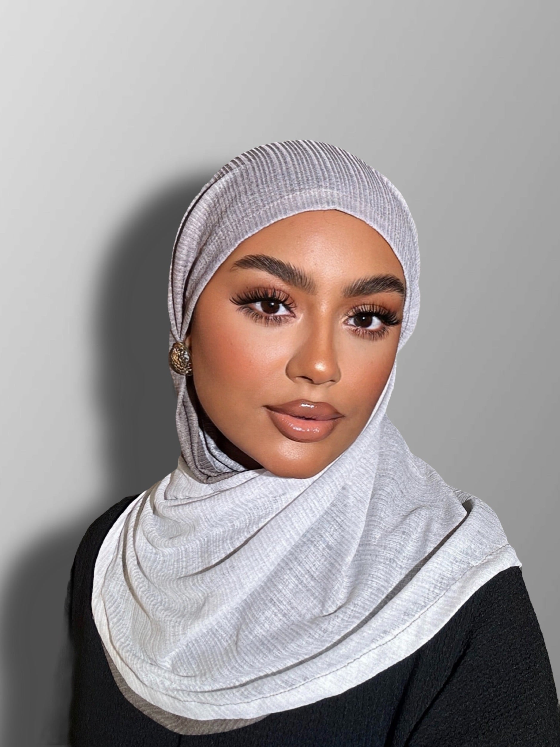Silver Grey Gradient Easy Scarf