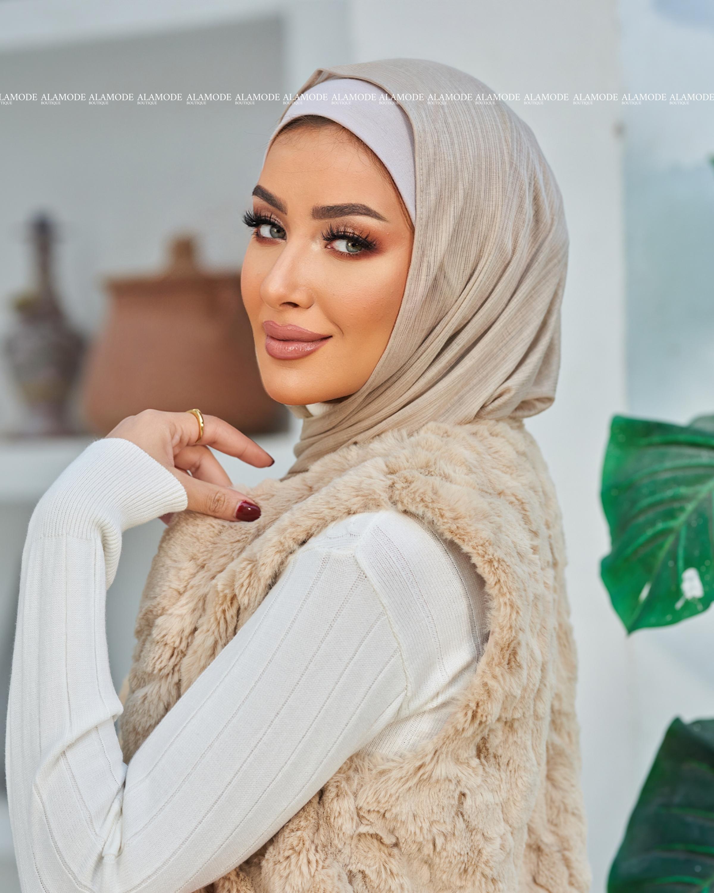 Beige Easy Scarf