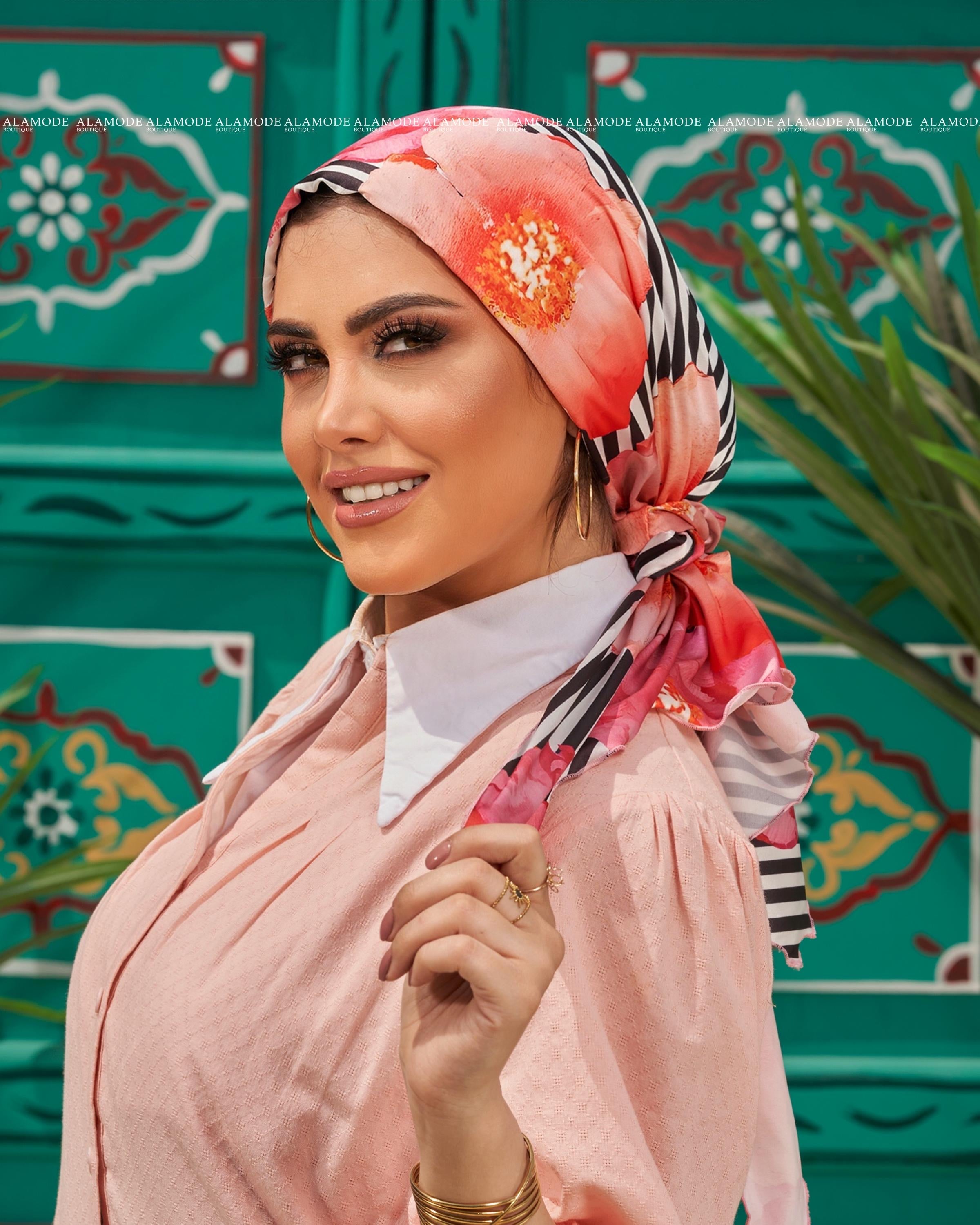 Stripe Flori Mini Tie