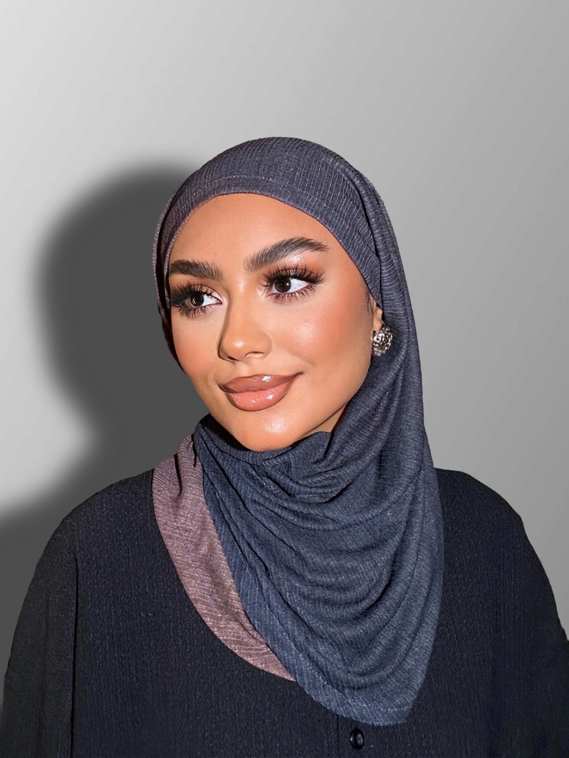 Navy Gradient Easy Scarf