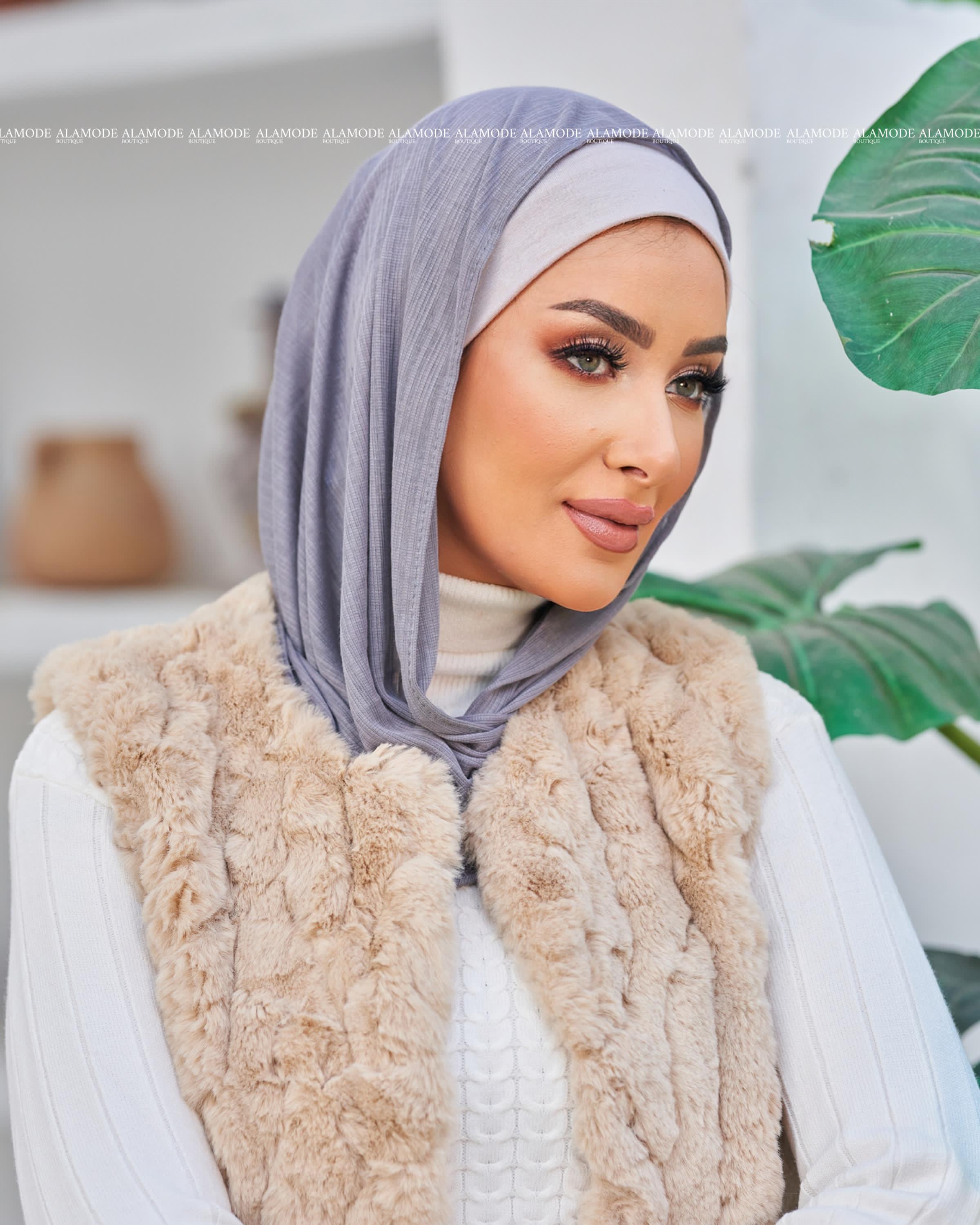 Grey Easy Scarf