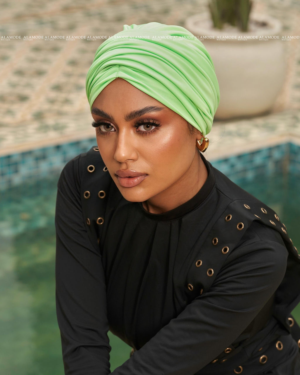 Lime Swim Linked Drapped