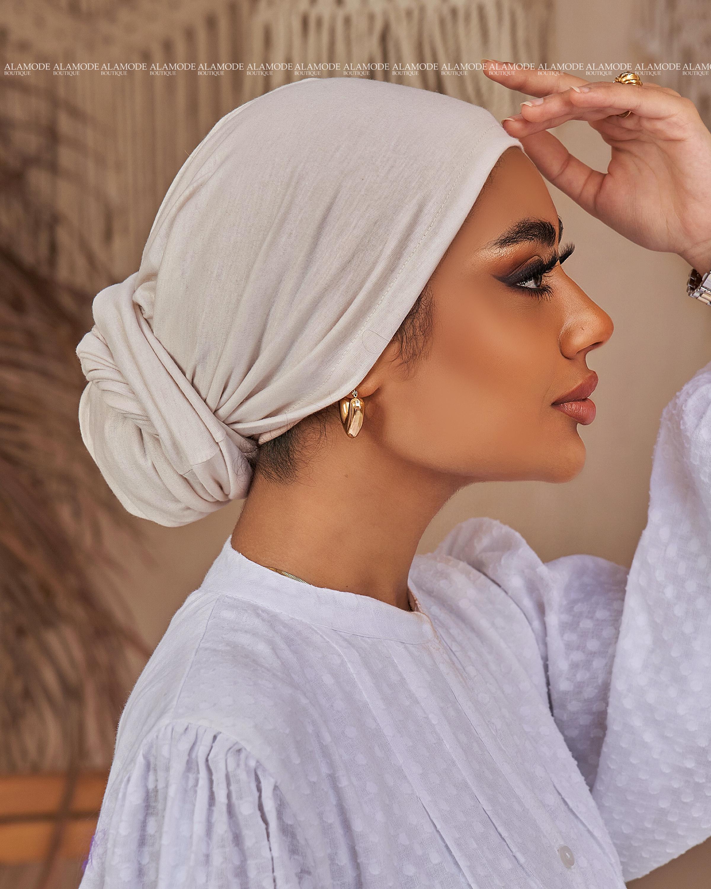 Silver Grey Back Twist