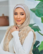 Beige Easy Scarf