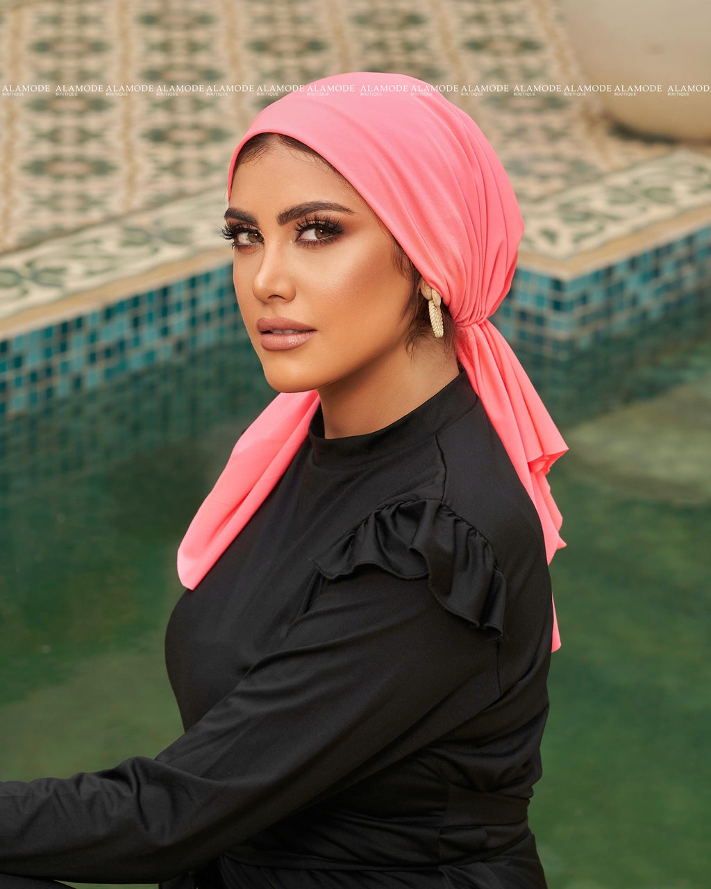 Coral Pink Joker Turban