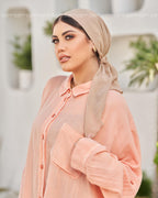 Light Beige Chiffon Mini Tie