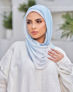 Baby Blue Gradient Easy Scarf