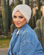 Creme Linked Drapped