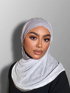Silver Grey Gradient Easy Scarf