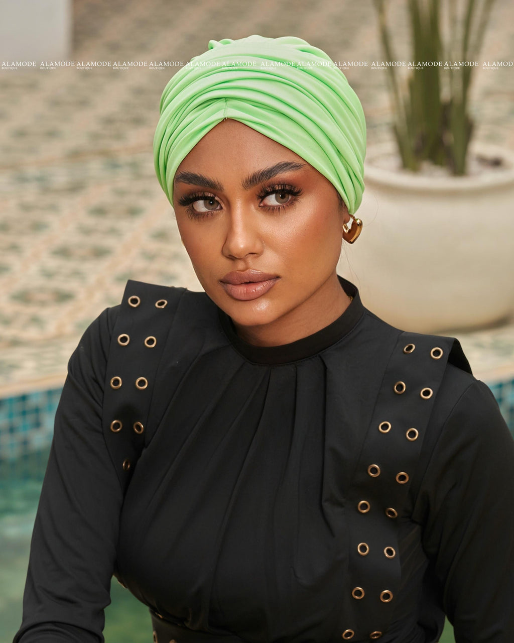 Lime Swim Linked Drapped