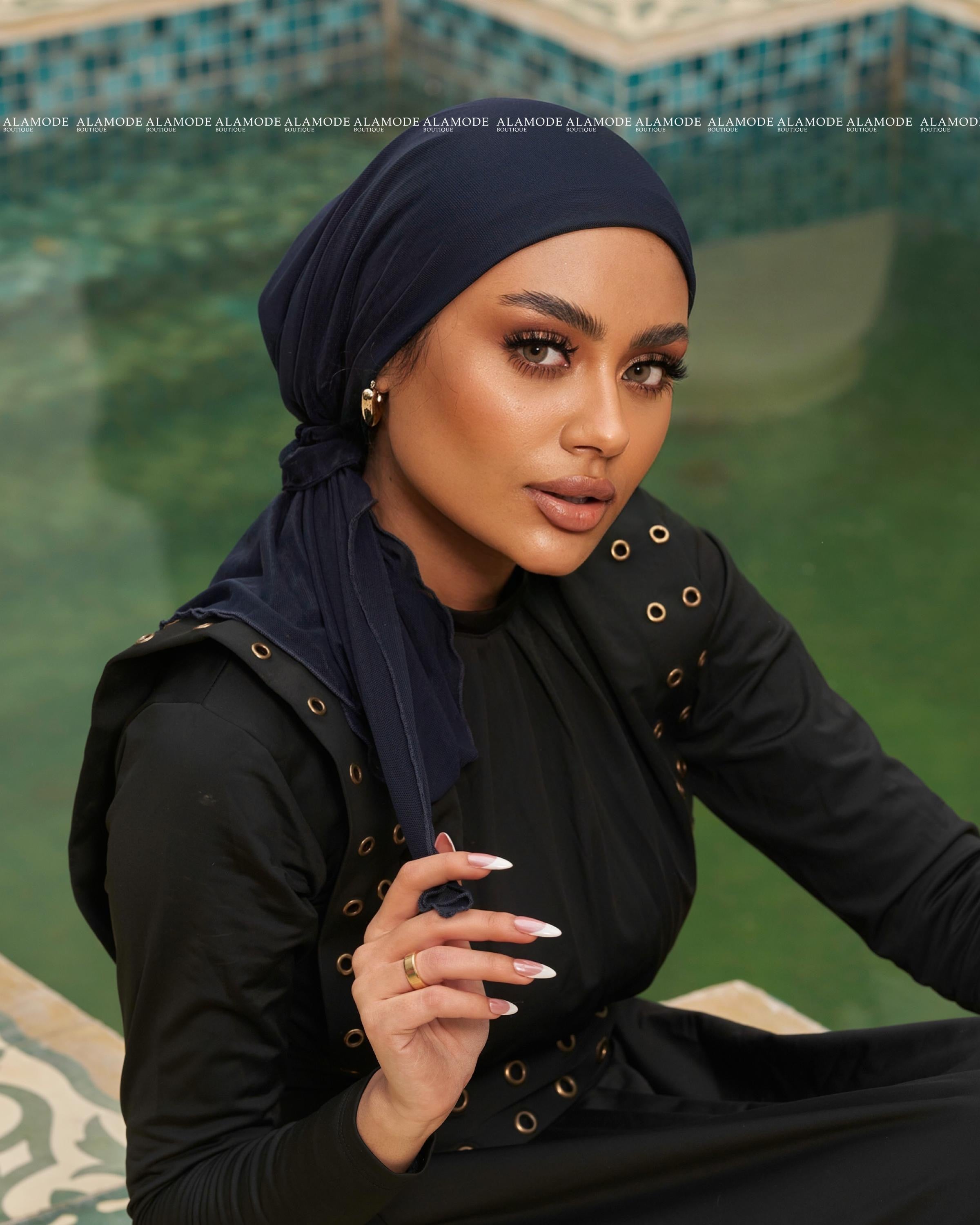 Navy blue Swim Mini Tie