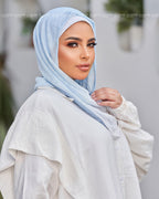 Baby Blue Gradient Easy Scarf