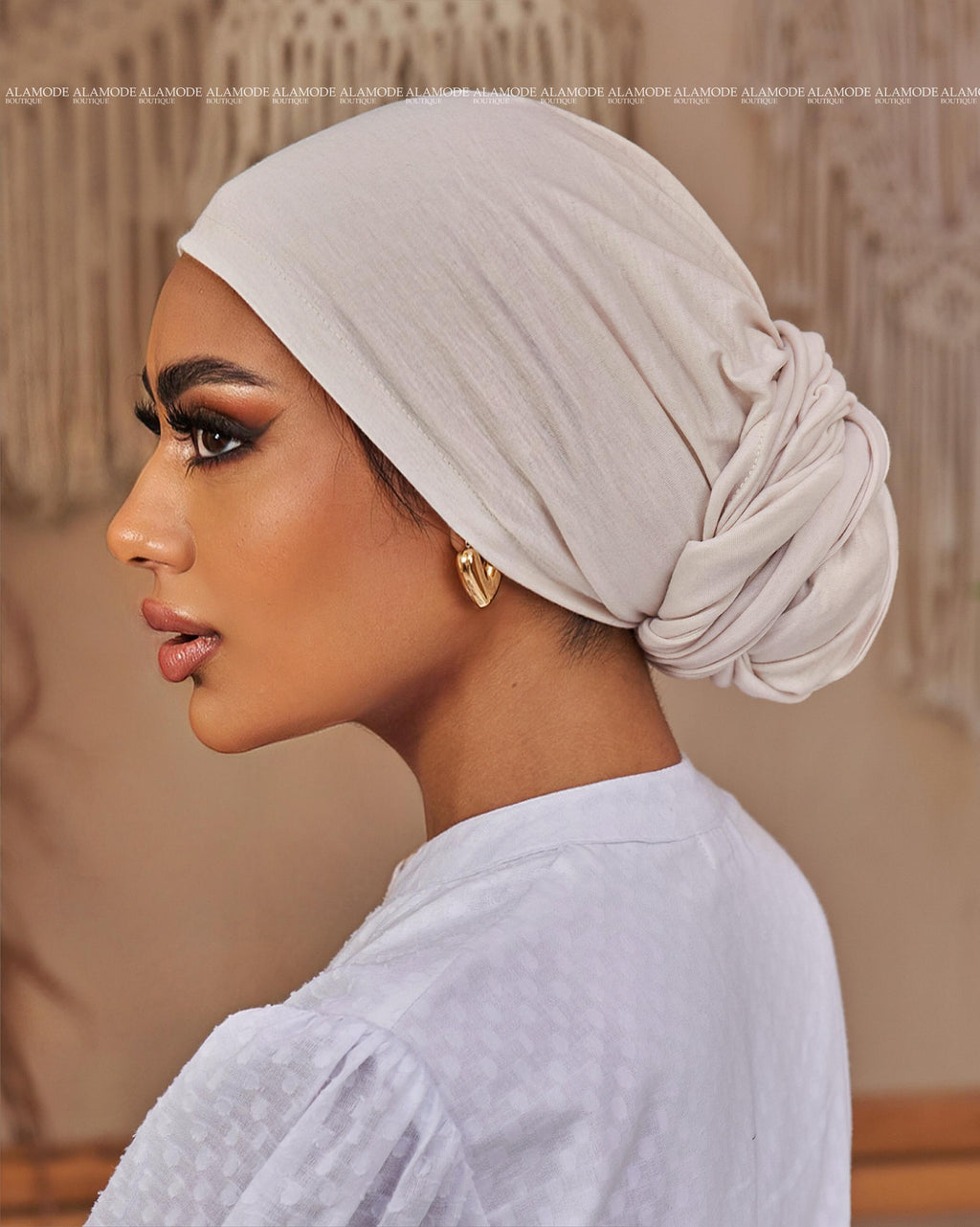 Silver Grey Back Twist