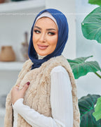 Navy Blue Easy Scarf