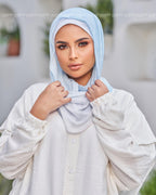 Baby Blue Gradient Easy Scarf