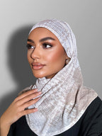 White Latte Easy Scarf