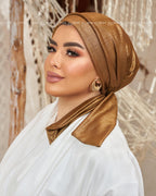 Gold Metallic Mini Scarf