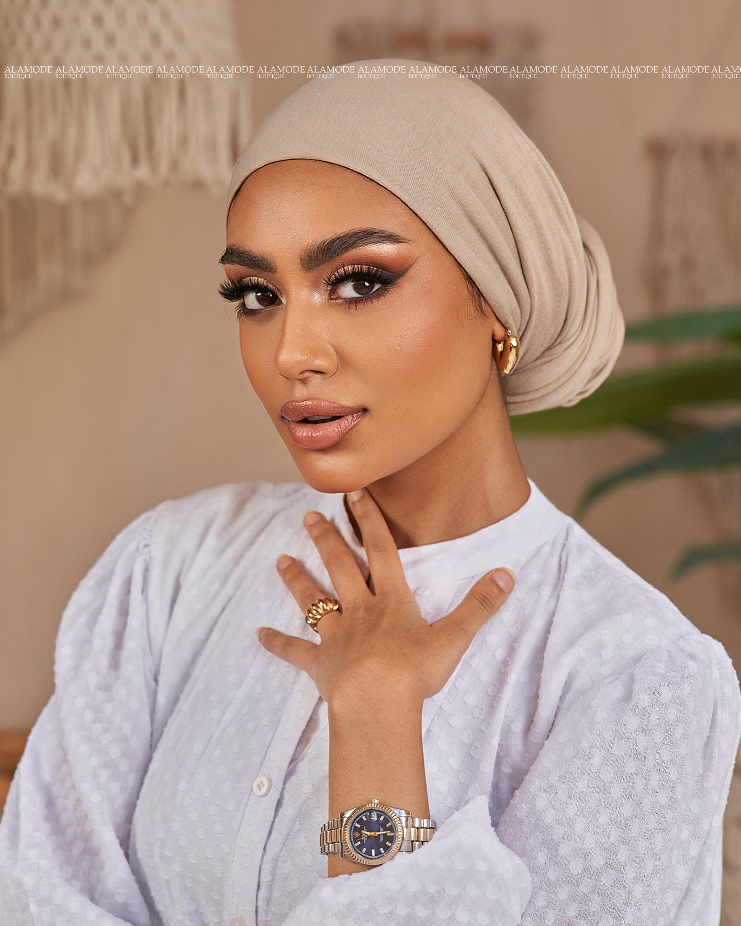 Beige Back Twist