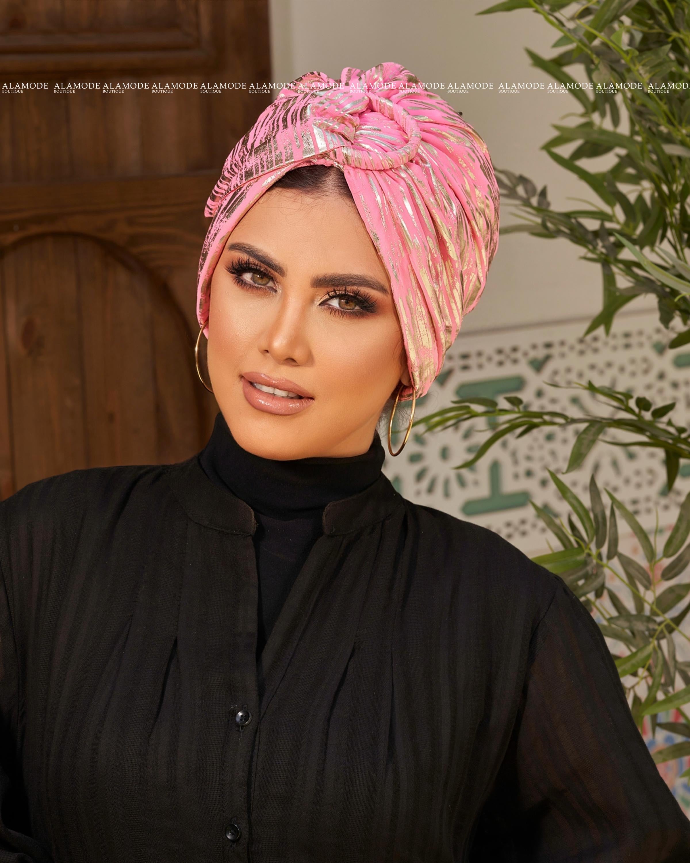 Pink Neon Ring Turban