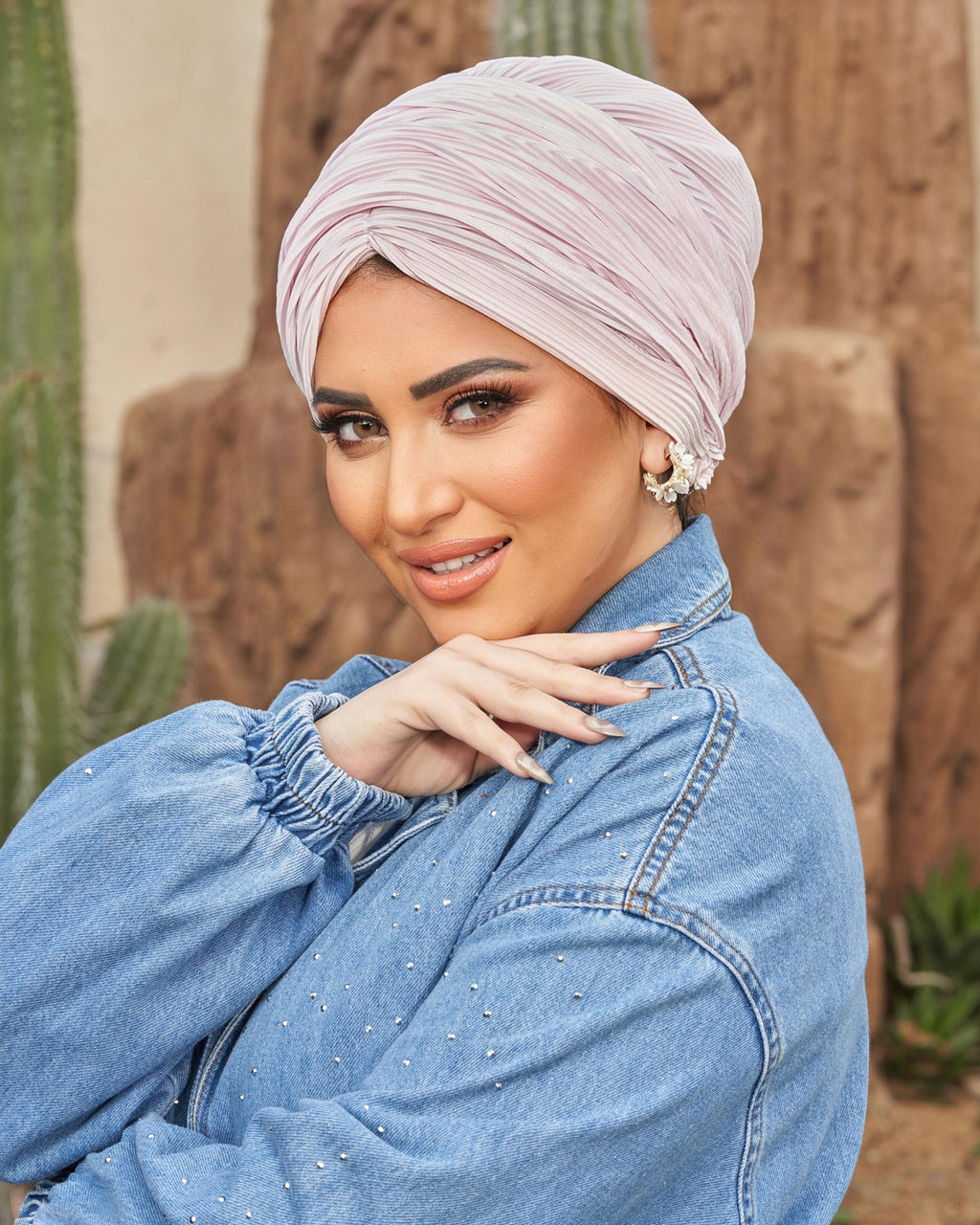 Powder Rose Linked Drapped