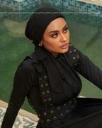 Black Swim Mini Tie