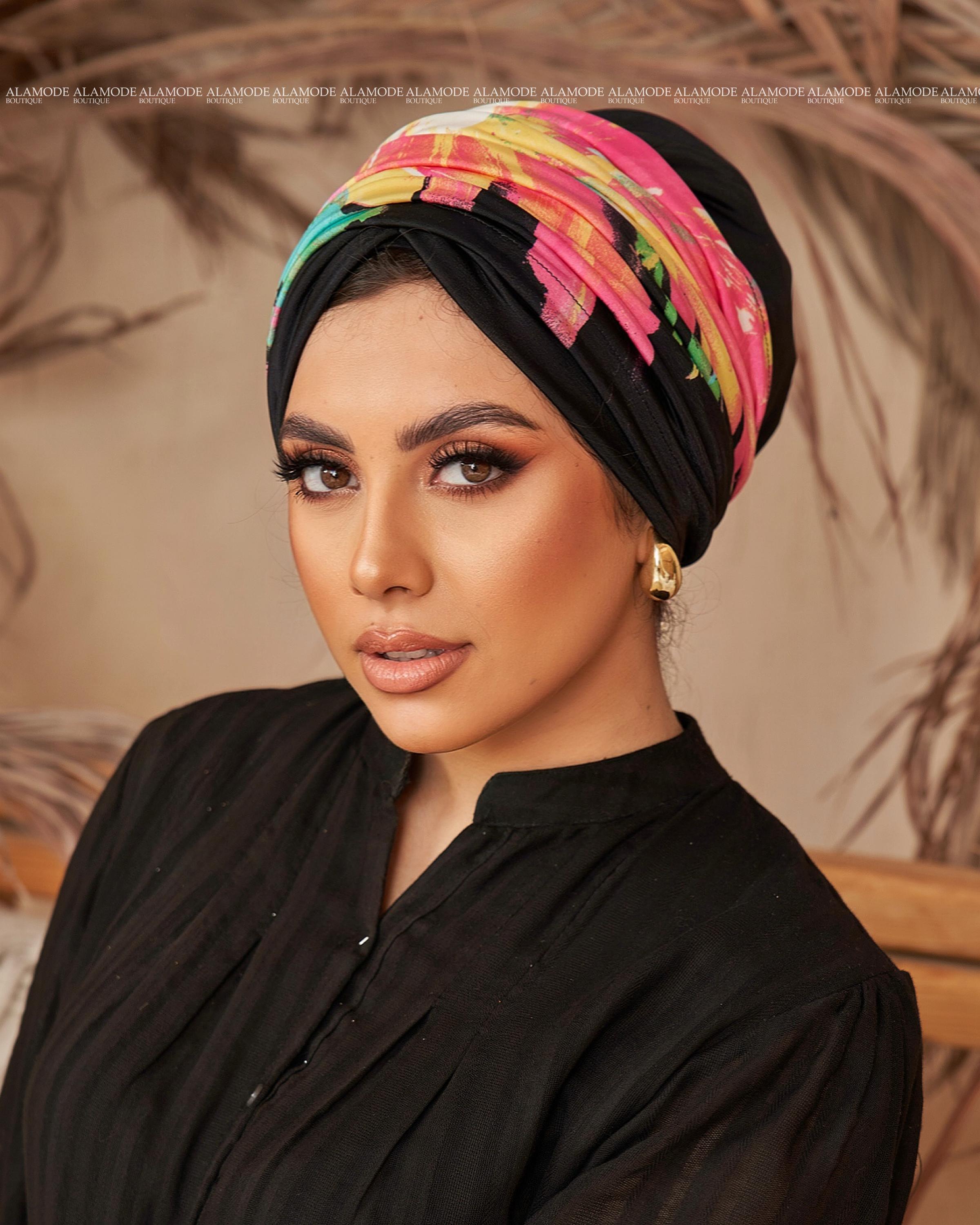 Black Flori Linked Drapped