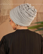 Silver Metallic Back Flower