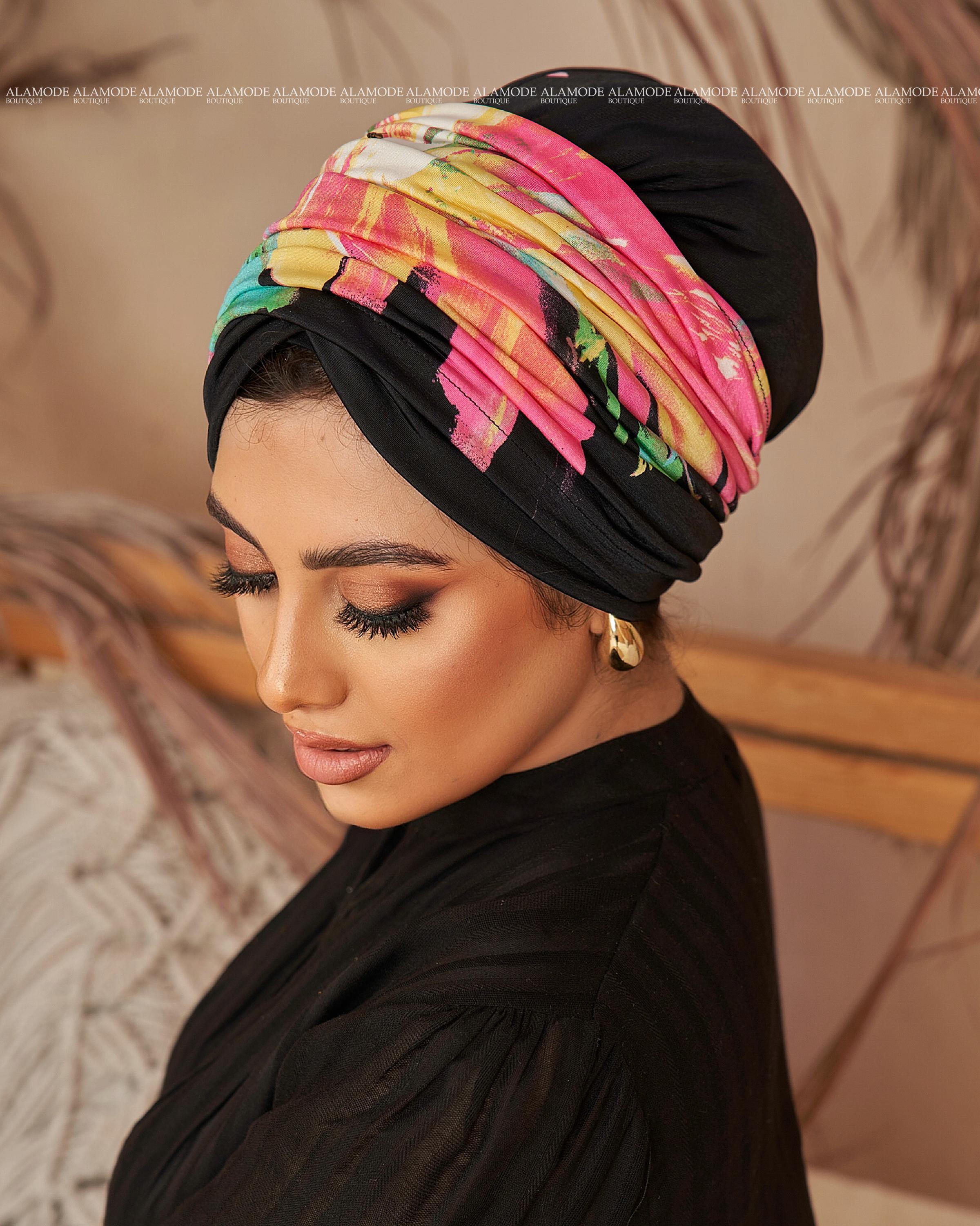 Black Flori Linked Drapped