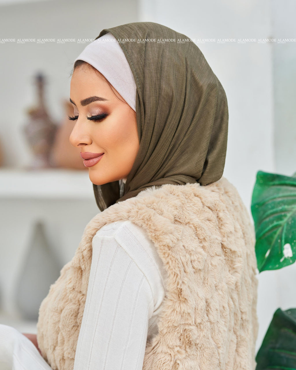 Olive Easy Scarf
