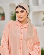 Light Beige Chiffon Mini Tie