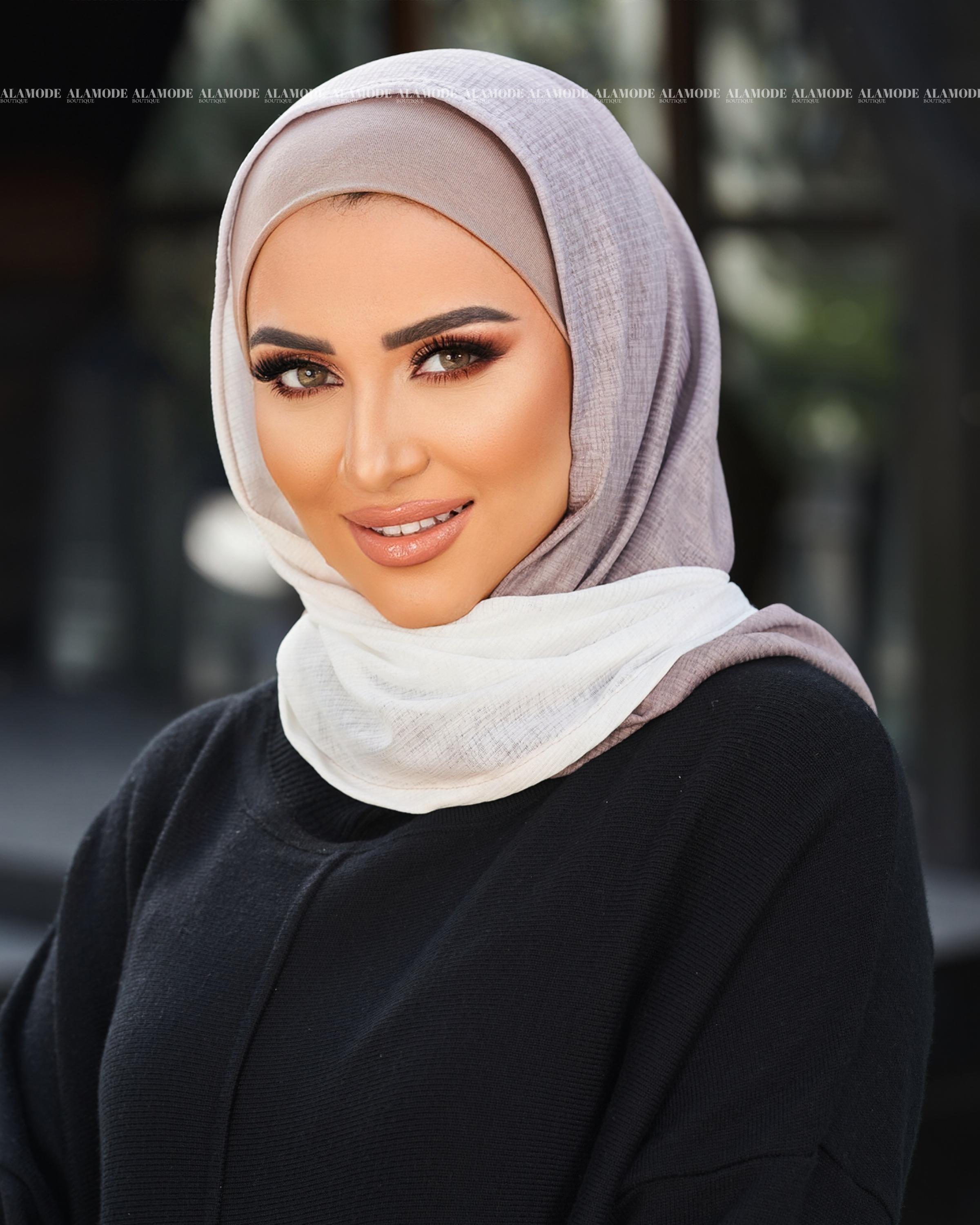 Silver Grey Gradient Easy Scarf (2024)