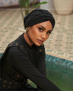 Black Swim Linked Drapped