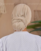 Beige Back Twist