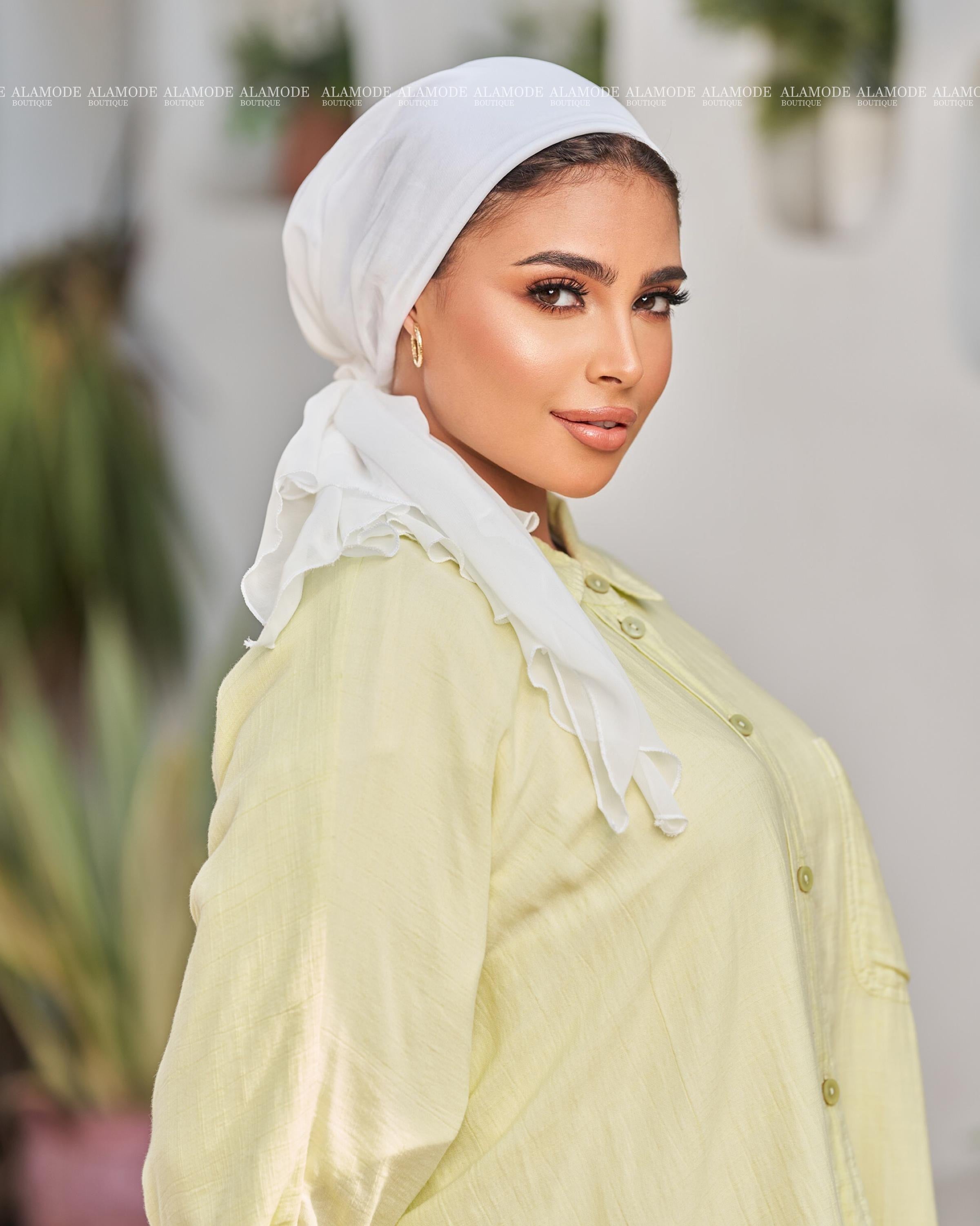 Offwhite Chiffon Mini Tie