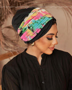 Black Flori Linked Drapped