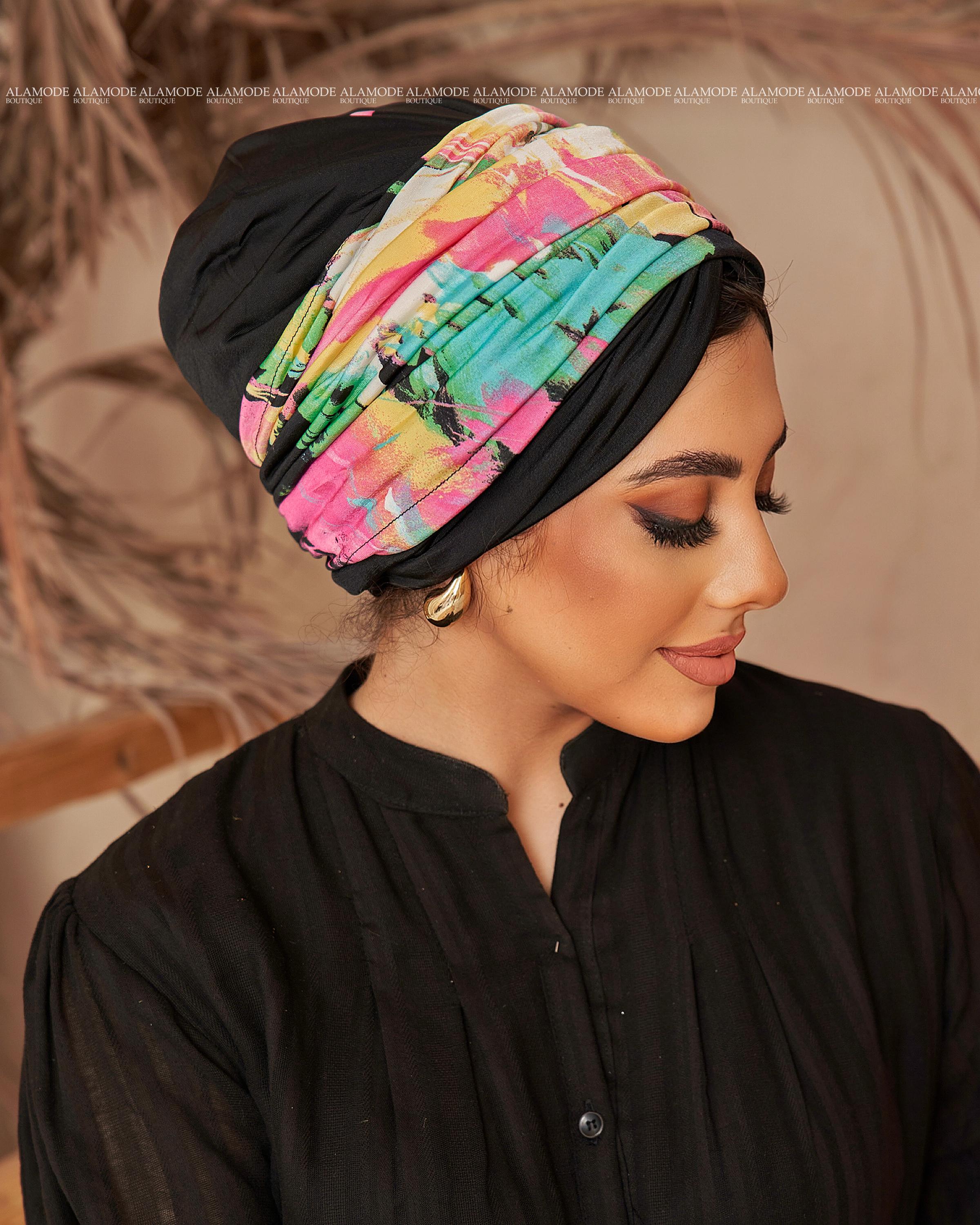 Black Flori Linked Drapped