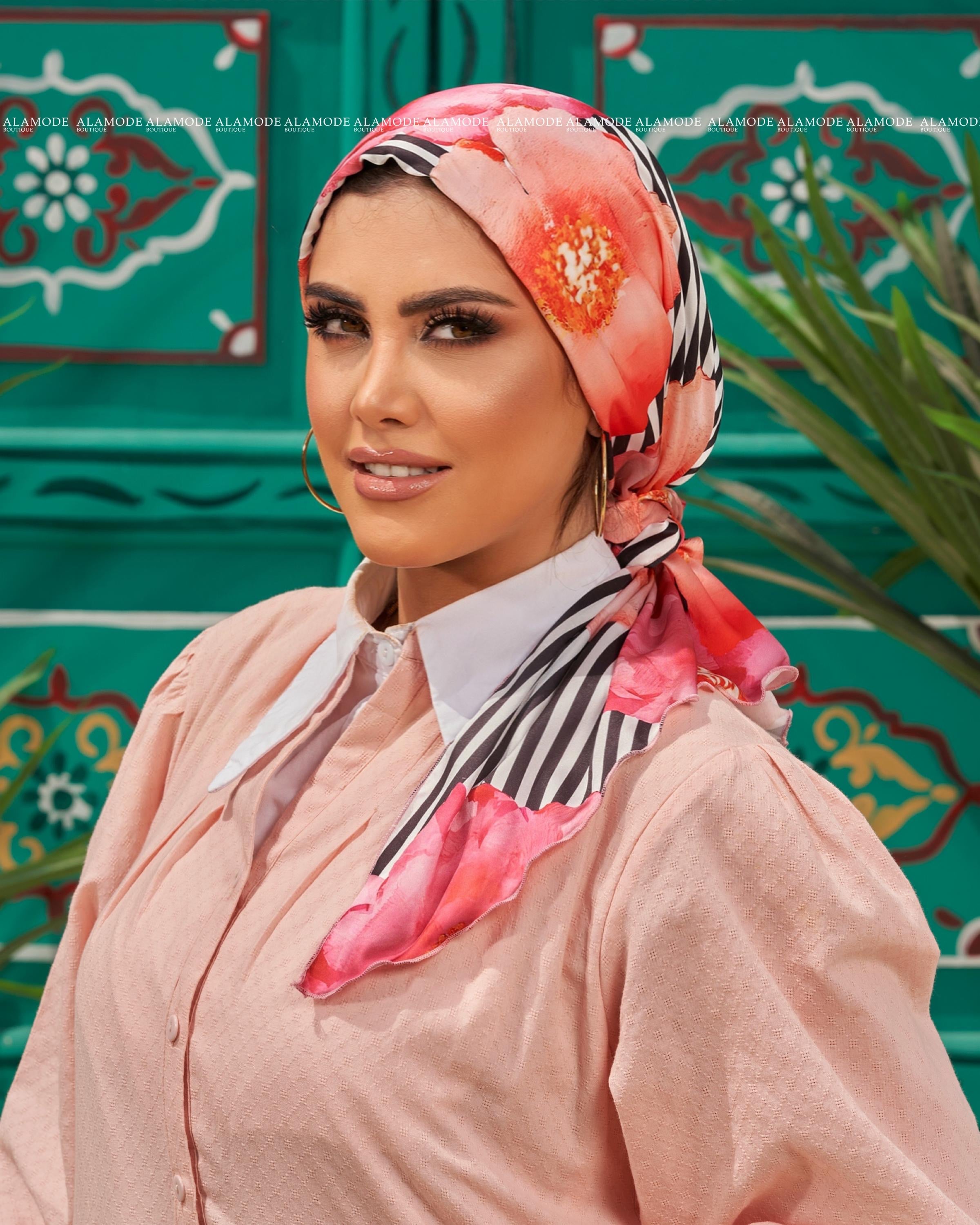 Stripe Flori Mini Tie