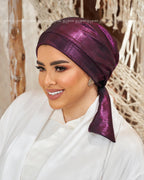 Magenta Metallic Mini Scarf
