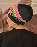 Black Flori Linked Drapped