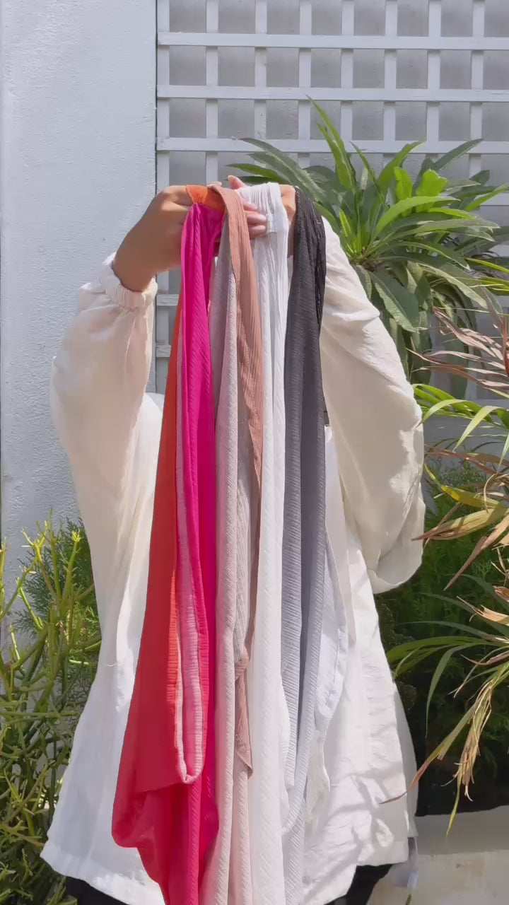 Fushia Gradient Easy Scarf